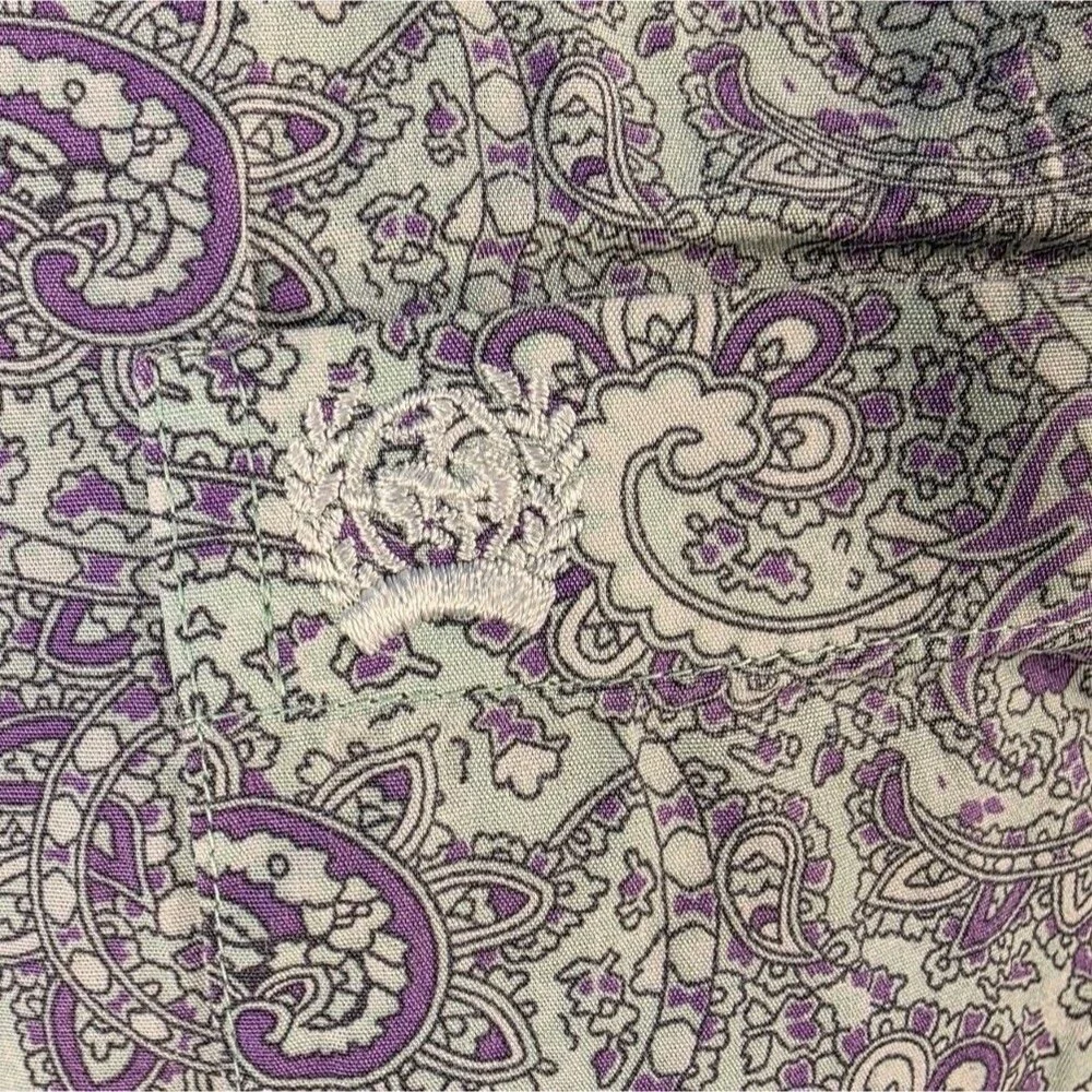 Cinch Men's Western Paisley Long Sleeve Button Front Shirt Large Cowboy Rodeo